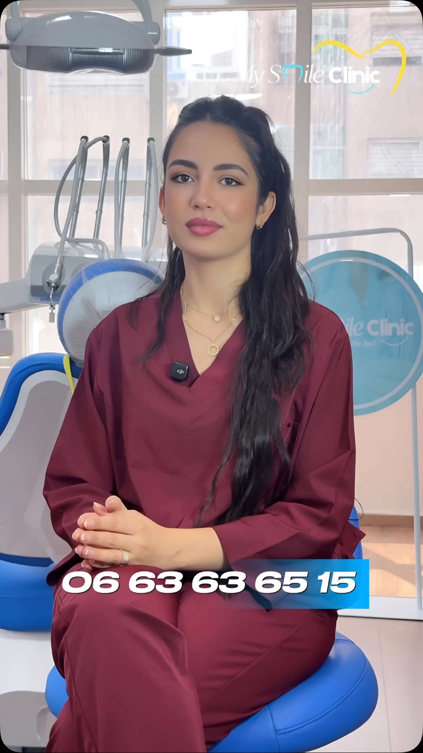 Dr Dina Morchid dans son cabinet My Smile Clinic